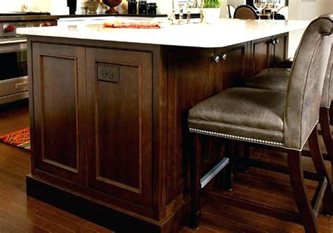 Flush countertops without an overhang are a dramatic stylistic choice. Image result for kitchen island with overhang#image # ...