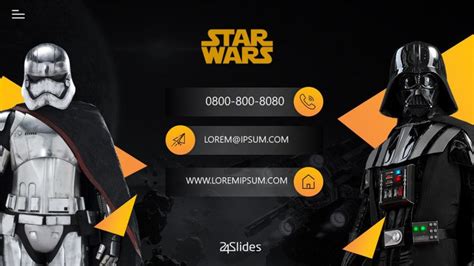 Star Wars Themed Slides Free Powerpoint Template