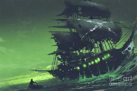 The Flying Dutchman Painting By Tithi Luadthong Pixels
