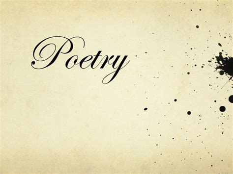 Ppt Poetry Powerpoint Presentation Free Download Id5086448