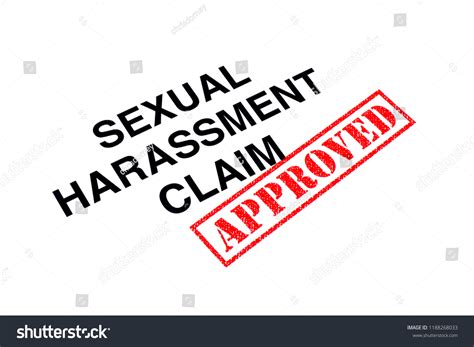 Sexual Harassment Claim Heading Stamped Red Stock Illustration 1188268033 Shutterstock