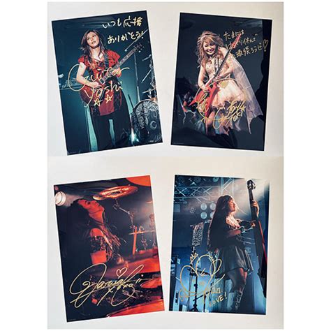 Cdjapan Aldious A4 Autographed Posters Set Of 4 Vertical Aldious