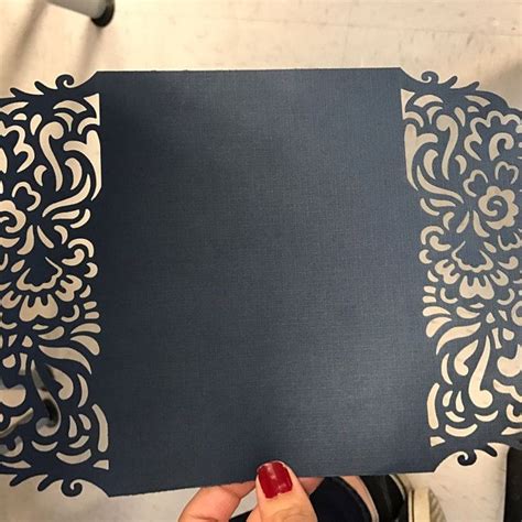 Download Gate-foldWedding invitation lasercut/cricut template ...