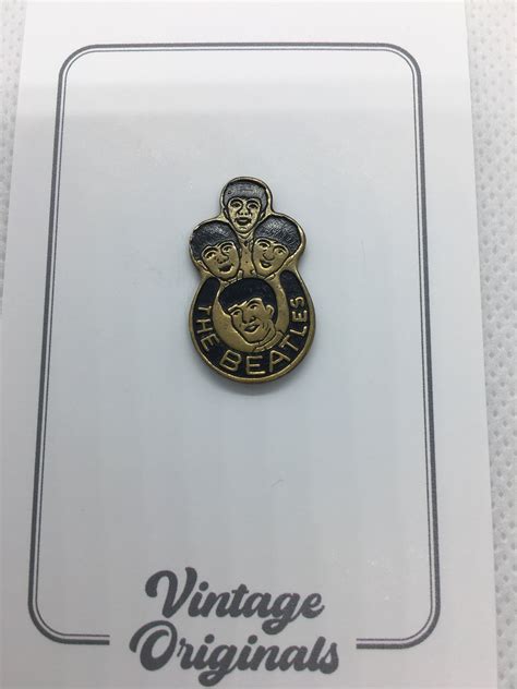 Vintage Original 1960s Beatles Pin Badge Etsy