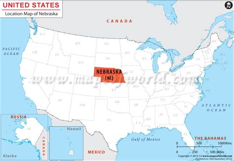 Nebraska On Us Map Where Is Nebraska On The Map