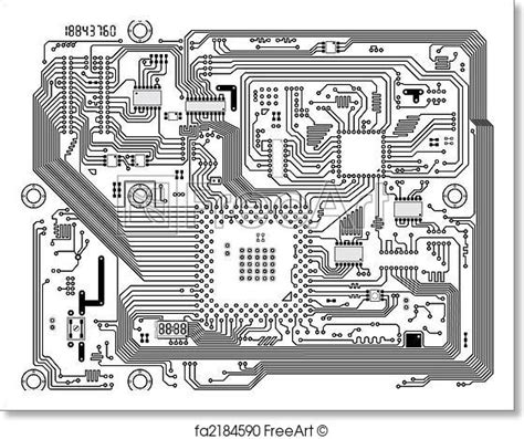 Circuit Board Vector At Getdrawings Free Download
