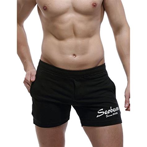 Seobean Mens Low Rise Sports Soft Running Training Short Pants Visit