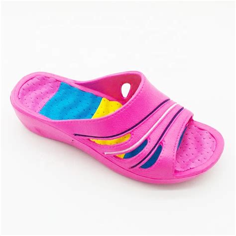 Fashion Colour Mixture Design Woman Summer High Heel Slippers Lady