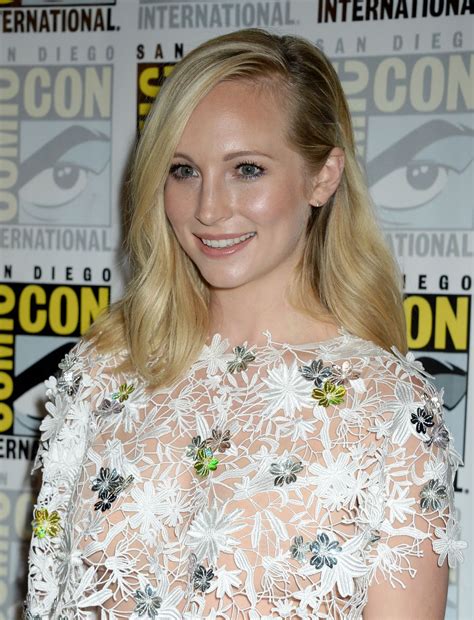 Candice King At The Vampire Diaries Press Line At Comic Con In San