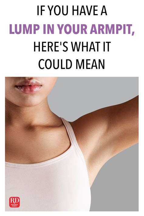 If You Have A Lump In Your Armpit Here S What It Could Mean Armpit Cyst Swollen Lymph Nodes