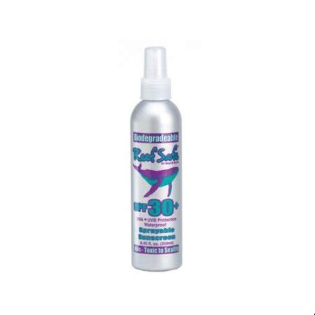Reef safe sunscreens are biodegradable, meaning their ingredients are capable of being decomposed by bacteria or other living organisms, without harming them in any way. Reef Safe eco-friendly Waterproof SPF 30 Sunscreen Spray ...
