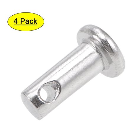 Single Hole Clevis Pins 4mm X 10mm Flat Head 304 Stainless Steel Link