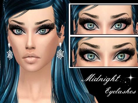 Midnight Eyeliner Eyelashes Set The Sims 4 Catalog