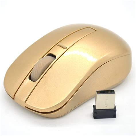Super Cool 24ghz Gold Wireless Mouse Wifi Gaming Mouse For Laptop Pc
