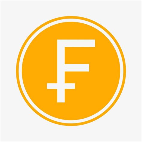 Swiss Franc Icon Swiss Currency Symbol Vector Illustration Coin