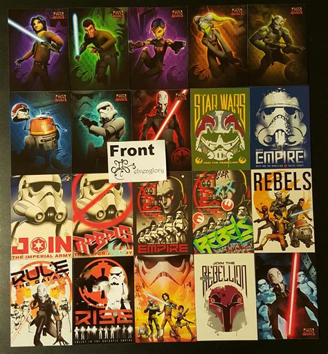 Star Wars Rebels 2015 Topps Chase Sticker Card Set 1 20 Complete