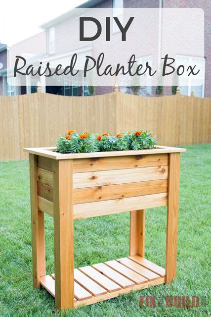 Planter boxes can be made any shape and size, and out of a variety of materials. DIY Raised Planter Box | Plans & Video | FixThisBuildThat