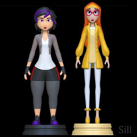 Gogo Tomago And Honey Lemon Big Hero The Series D Print Model By Sillytoys