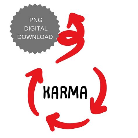 High Resolution Karma Png Karma T Shirt Print Digital Etsy