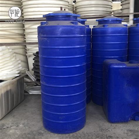 Blue Color Round 250 Gallon Plastic Water Storage Tanks For Liquid Feed