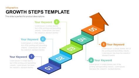 Growth Steps Template For Powerpoint And Keynote Presentation Riset