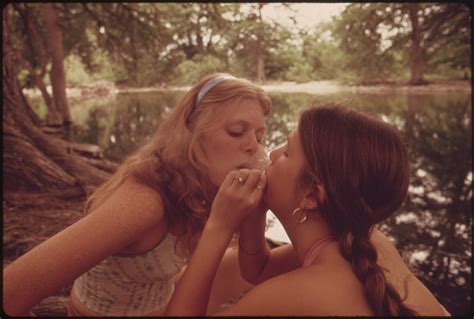 File Two Girls Smoking Pot During An Outing In Cedar Woods Near Leakey