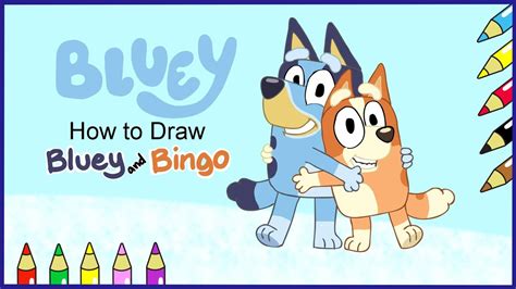 How To Draw Bluey Arts And Crafts With Bluey Easy Drawing For Kids Images
