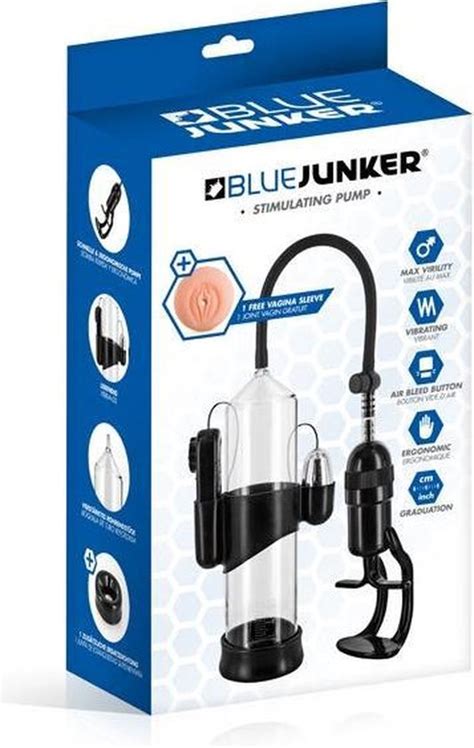 Blue Junker Pompe A Penis Vibration Sex Erotiek Toys Gratis
