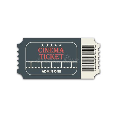 Two Designed Cinema Tickets Top View Isolated On White Background