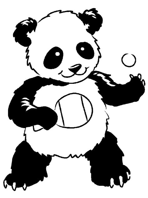 Panda Bear Coloring Page Coloring Home