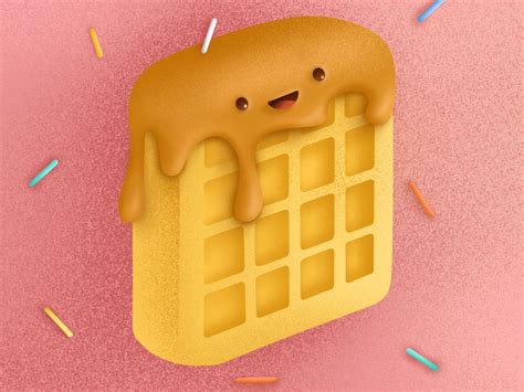 Waffle Illustration By Veronika Malysheva On Dribbble