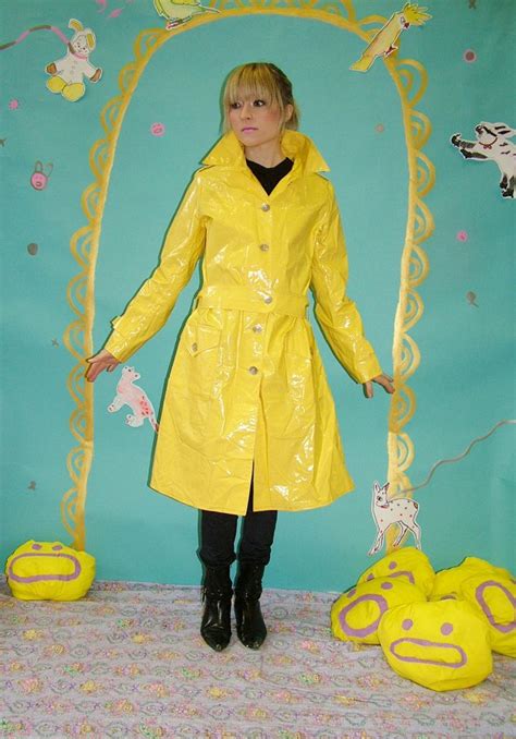 Yellow Pvc Raincoat Suzie High Pvc Coat Raincoat Rain Wear