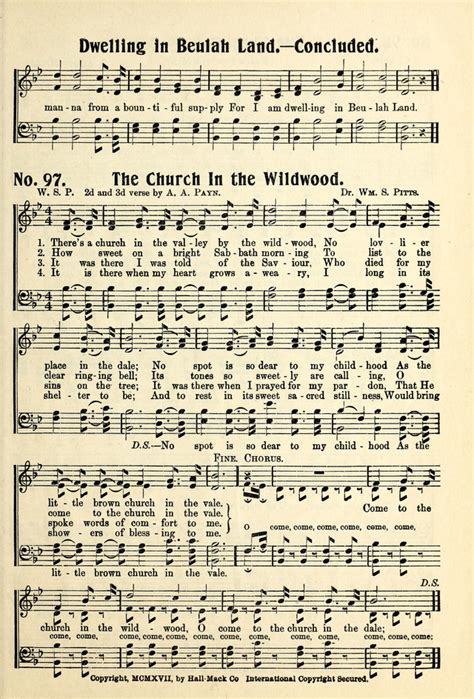 Hymns Of Pentecost 97 Theres A Church In The Valley By The Wildwood