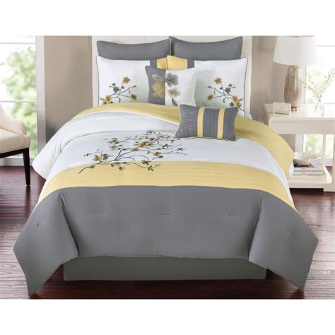 With this kind of bed, the springs are always perfectly designed and the headboard is also flawlessly secure. Catherine Yellow 8pc Queen Comforter Set - adult ...