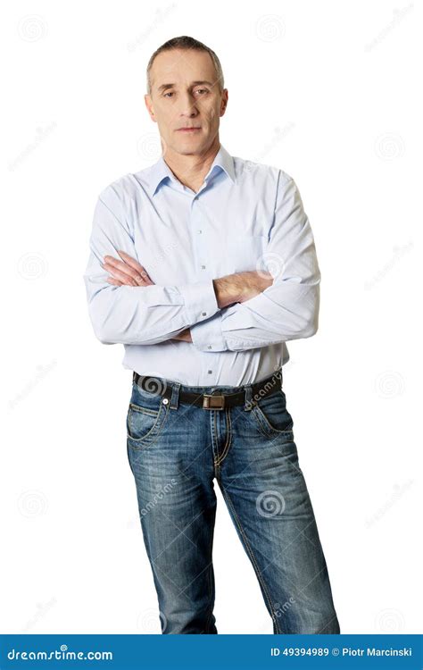 Handsome Man With Folded Arms Stock Image Image Of Lifestyles Person