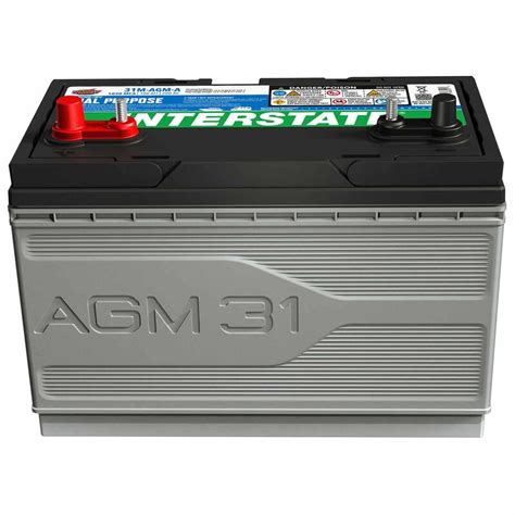 Interstate Batteries Group 31m Dual Purpose Agm Battery 100 Amp Hours