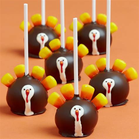 Thanksgiving turkey edible cake topper image cake party decoration. Handmade Thanksgiving Turkey Cake Pops (With images ...