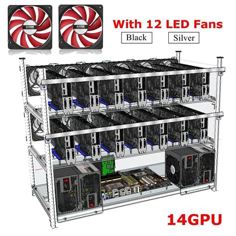 Best cryptocurrency of the year. Open Air Mining Frame Rig 14 GPU Stackable Case With 12 ...