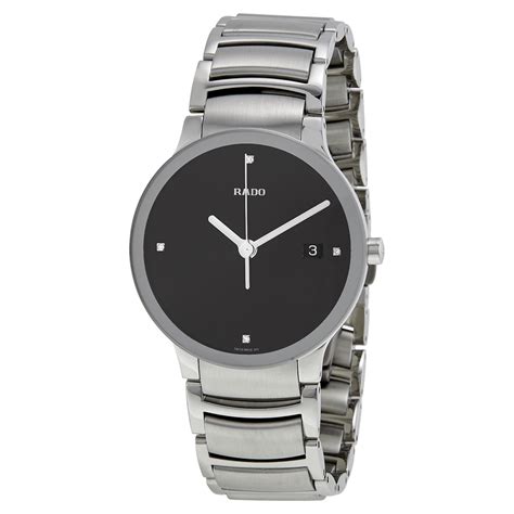 The original rado men's watch doesn't throw any feature's quality to the wolves; Rado Centrix Jubile Black Diamond Dial Mens Watch - R30927713