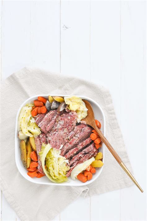 This is my first time using my instant pot for corned beef and cabbage. Instant Pot Corned Beef and Cabbage - Nourish Nutrition Blog