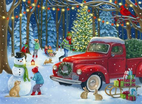 Its Almost That Time Of Year Red Pickup Truck Advent Calendar