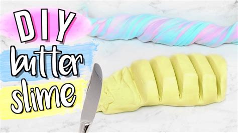 Diy Butter Slime Without Clay Or Borax Powder Jenerationdiy Slime