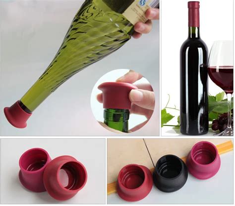 Custom Bpa Free Leak Proof Silicone Wine Bottle Lid Cap Stopper For