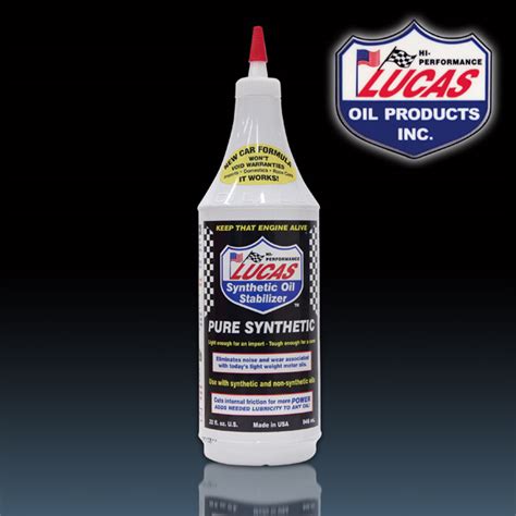 I run 1qt of lucas oil stabilizer and the rest mobil1. Lucas Synthetic Oil Stabilizer