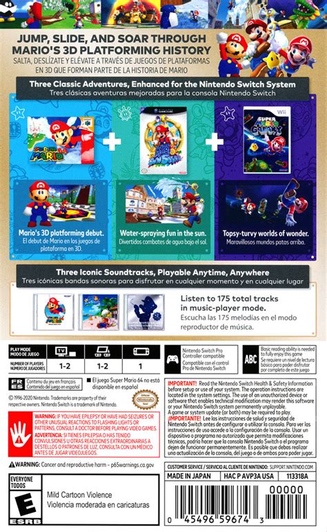 Super Mario 3d All Stars Box Shot For Nintendo Switch Gamefaqs