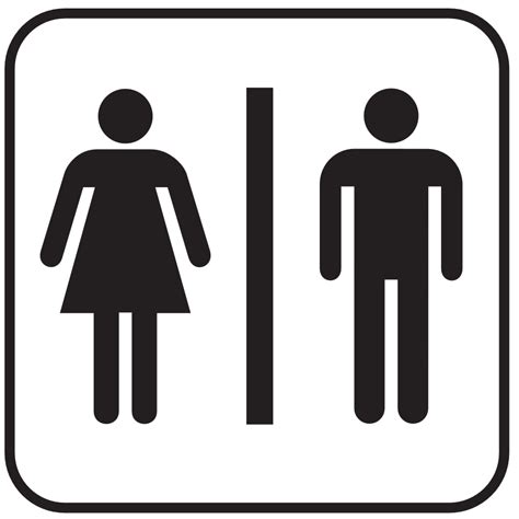 Toilet logo – Naambordje voordeur messing png image
