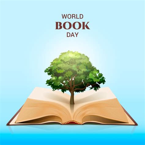 A my wiemy, że bardzo brakuje wam naszej szkolnej biblioteki. Światowy Dzień Książki I Magiczne Zielone Drzewo | Premium ...