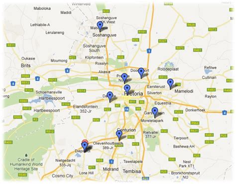 Its geographical coordinates are 26° 04′ 60″ s, 028° 15′ 00″ e. Gauteng Site Maps | Travel and tourism, Hartbeespoort, Gauteng