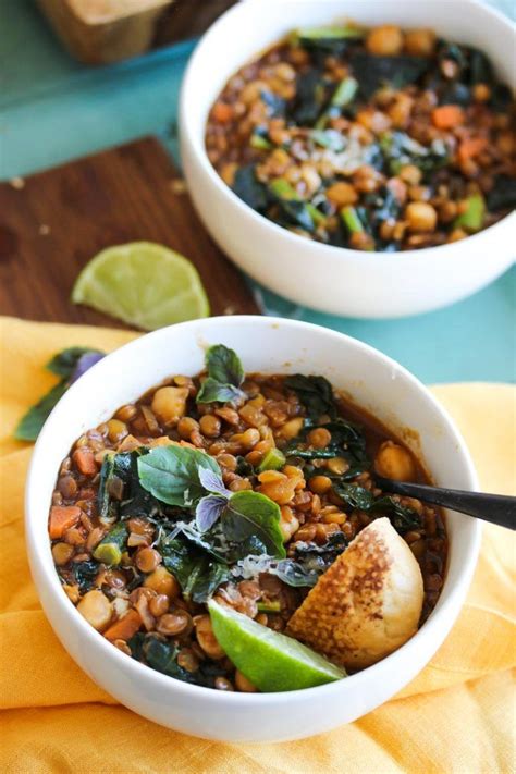 Ground turmeric, pinch of cayenne pepper, kosher salt, 1 small shallot, finely chopped, 3 tbsp. Smoky Chickpea Lentil Soup | Recipe | Soup dish, Chickpea ...