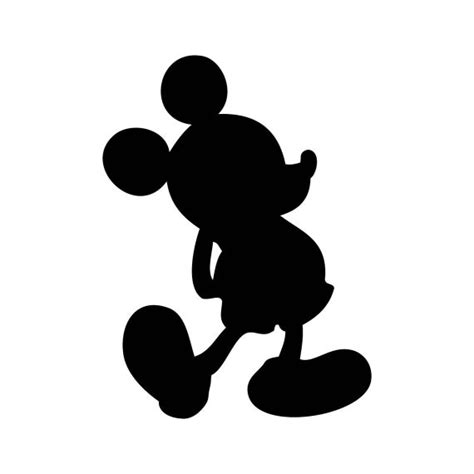 Stand Mickey Mouse Silhouettes Digital Download Svg Pdf Etsy